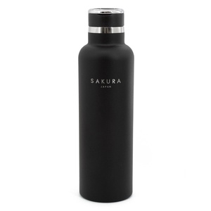 imagen de Botella Termica Sakura Acero Inox 750 Ml Negro Mate