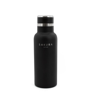 imagen de Botella Termica Sakura Acero Inox 500 Ml Negro Mate (23500N)